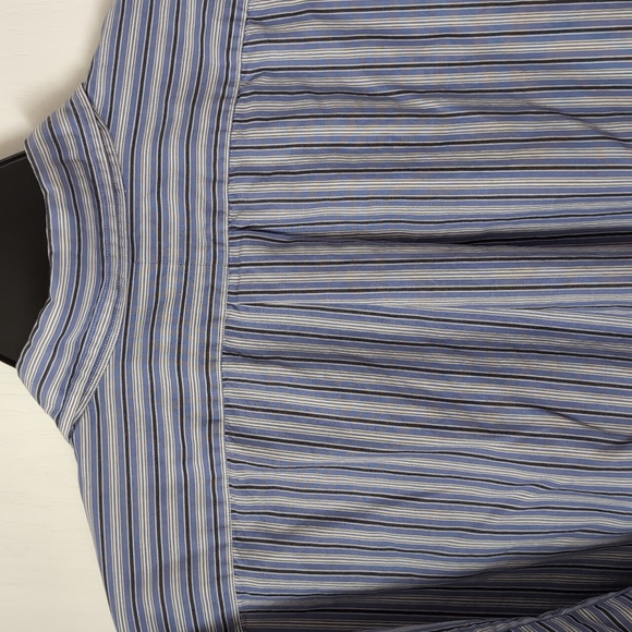 Ralph Lauren Blue Striped Button Down Blake Dress shirt. Size Large - Picture 8 of 9